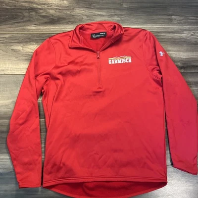 Suéter Garmisch Para Hombre Medio Rojo Manga Larga Under Armour Foto 1 de 4
