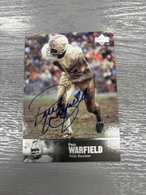 1997 Upper Deck Legends Paul Warfield #AL-67 - Image 1 of 2