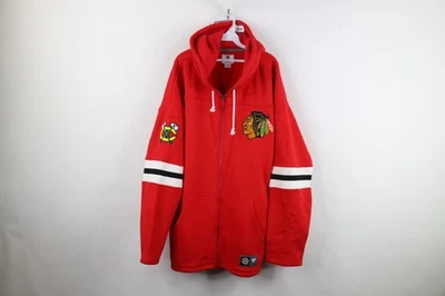 Fanatics Mens 3XL Heavyweight Chicago Blackhawks Hockey Jersey Hoodie Sweatshirt - Image 1 of 4
