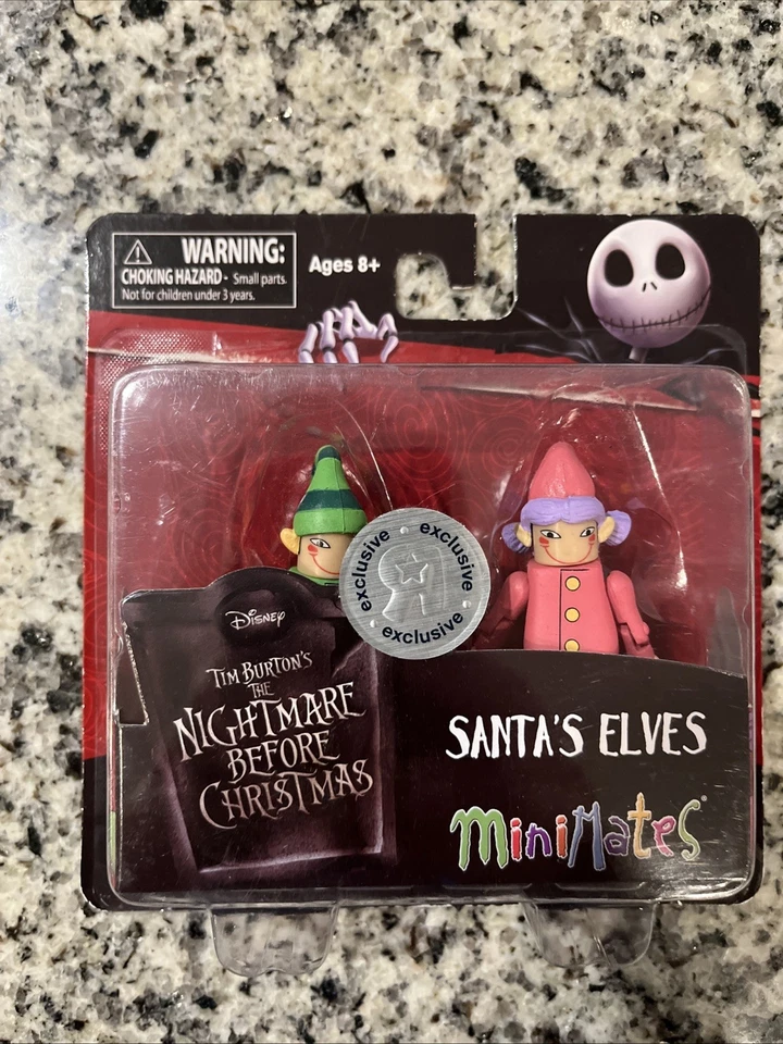 Pesadilla antes de Navidad - Santa's Elves Minimates - Exclusivo de Toy's R Us Foto 1 de 1