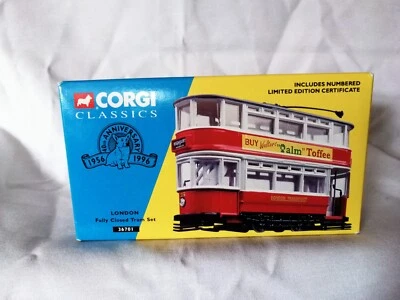 Corgi Classics Collector Club London Fully Closed Tram Set 36701 Limited Edition - Image 1 of 3
