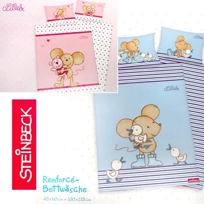 Steinbeck Lillebi Renforcé Bettwäsche Wendemotiv Bettlaken Baby Kinder Baumwolle