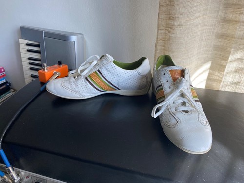 LOUIS VUITTON TRAINER Scarpe basse sneakers Louis Vuitton bianche pelle gomma 6 scarpe da ginnastica monogram vitello