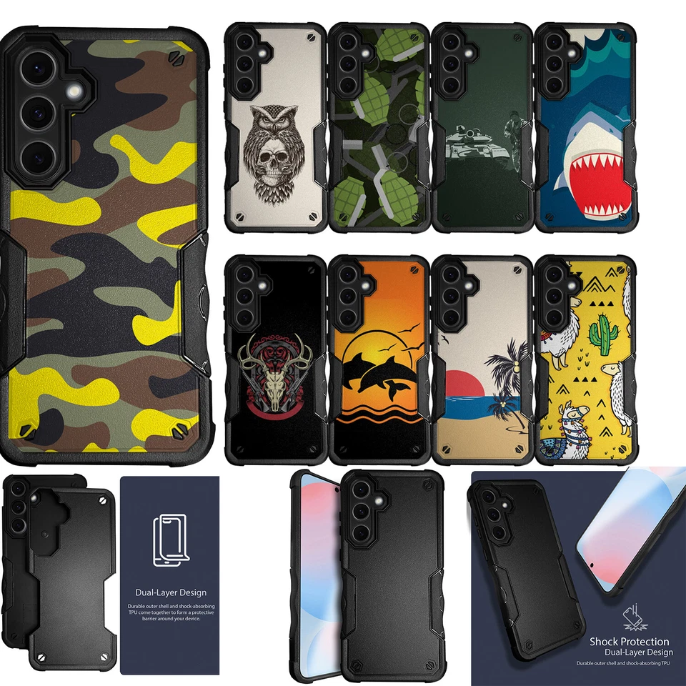 适用于 [三星 Galaxy S24 FE][双战术][混合两件式保护壳]重型 — 第 1/1 张图片