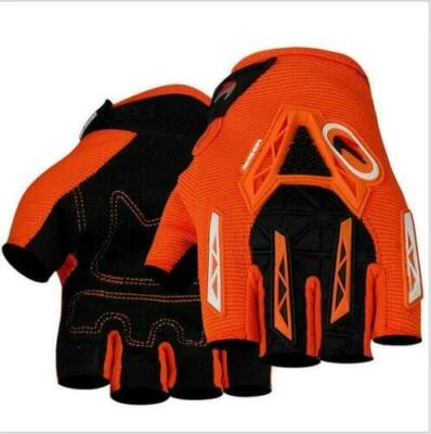 Deportes Carreras Ciclismo Moto MTB Bicicleta Gel Medio Dedo Guantes M/L/XL Foto 1 de 4