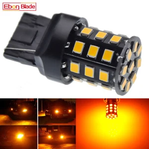 1 x T20 7440 WY21W W21W 2835 SMD WEDGE AMBER ORANGE LED INDICATOR SIGNAL BULBS - Picture 1 of 8