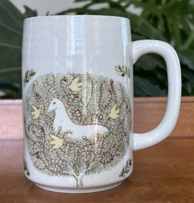 Taza de café Otagiri Japón alto unicornio en diseño de árbol hecha a mano de cerámica Foto 1 de 4