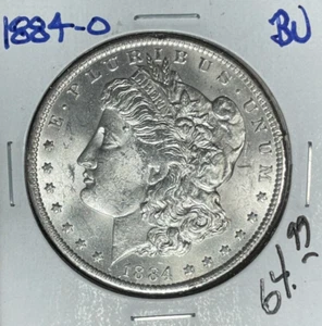 DÓLAR DE PLATA MORGAN 1884-O ~ BU ~ HERMOSA MONEDA ~ REF# D/S - Imagen 1 de 2