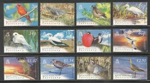 British Indian Ocean Territory BIOT #274-285 VF MNH - 2004 Birds Definitive Set - Picture 1 of 1