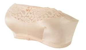 Glamorise COMPLETE COMFORT Strapless Bra 38B 38C 38D SELF-ADJUSTING Nude NEW - Picture 1 of 12