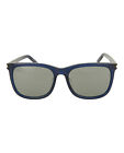 Saint Laurent Womens Square/Rectangle Blue Blue Silver Fashion Designer Eyewear