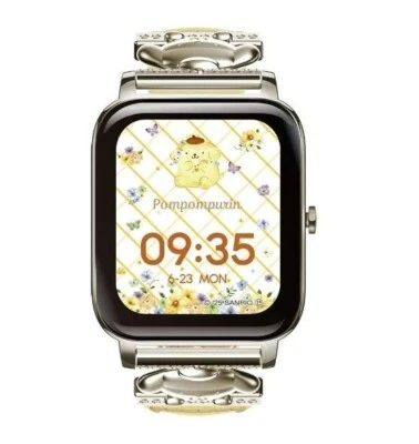GREEN HOUSE Smartwatch Sanrio Characters Pompompurin GH-SMWL-PN New JPN F/S - Image 1 of 4
