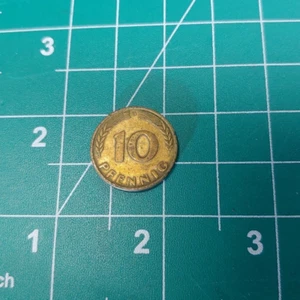 10 Pfennig 1950-D German Coin Bundesrepublik Deutchland - Picture 1 of 7