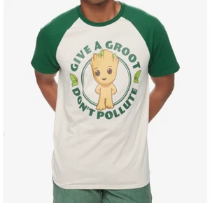 Marvel I Am Groot Don’t Pollute Adult Unisex T-Shirt Size 3XL BoxLunch Exclusive - Picture 1 of 2