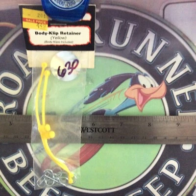 DU-BRO 2247 Body Klip Retainers Yellow (2) OrignalNewOldStock 🇺🇸USA Shipped - Image 1 of 4