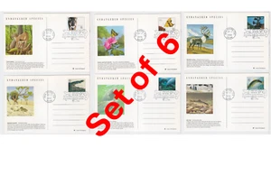TurtlesTradingPost- Endangered Species 1996 #UX264-71 6 Maximum Cards - Picture 1 of 7