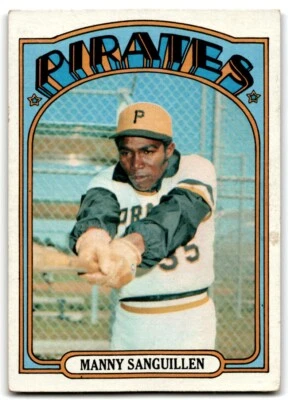 1972 Topps Manny Sanguillen Pittsburgh Pirates #60 - Image 1 of 2