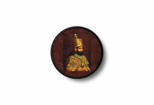 Patch badge embroidered border printed morale lion rasta haile selassie reggae - Imagen 1 de 1