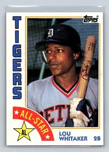 1984 Topps Lou Whitaker #398 Detroit Tigers - Foto 1 di 2