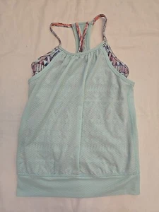 Ivivva by Lululemon Girls Tank Top Size 8 Layered Built in bra - Picture 1 of 7