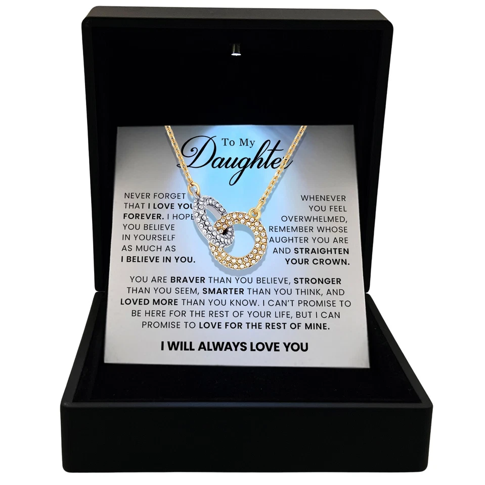 TRYNDI To My Daughter Necklace from Dad Mom –Daughter Christmas Gifts - Image 1 of 4