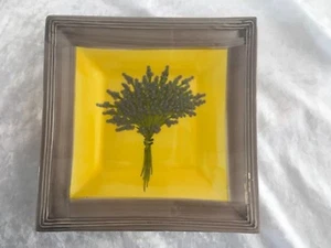 Atelier du Sage - hand painted signed small lavender platter - made in france - Picture 1 of 5