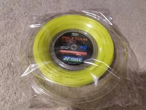 New Yonex Poly Tour Pro (PTP 1.20 120) 17 Tennis String Reel Yellow 200m 656ft - Picture 1 of 2