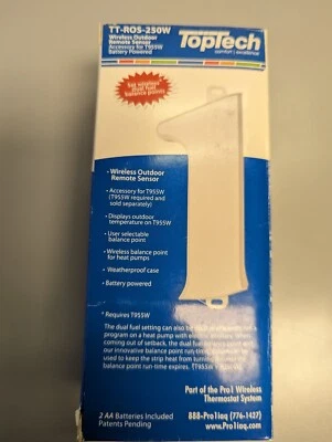 PRO1 IAQ R250W/411081 WIRELESS OUTDOOR REMOTE SENSOR 179206 - Image 1 of 4