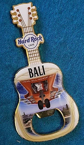 BALI AIRPORT GUITAR HEAD AIRCRAFT BOTTLE OPENER MAGNET GUITAR Hard Rock Cafe - Picture 1 of 1