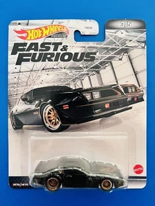 2021 Hot Wheels Premium Fast & Furious BLACK 1977 PONTIAC TRANS AM FIREBIRD new! - Picture 1 of 10