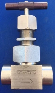 Never Used Whitey Stainless 1/2" Union Bonnet Needle Valve SS-8VF8 - Picture 1 of 7