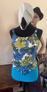 Vintage Catalina California Swimsuit Floral Retro 50s 60s Pin Up Hollywood 10 - Picture 1 of 8