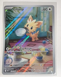 Pokemon Lillipup White Flare English #154/086 Illustration Rare SV10.5 TCG - Picture 1 of 2
