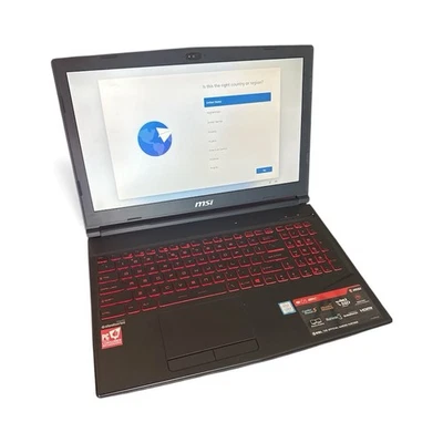 MSI GL63 8RC 15.6" Gaming Laptop i5-8300H GTX1050 8GB RAM- 256 SSD (NVMe) - Image 1 of 4