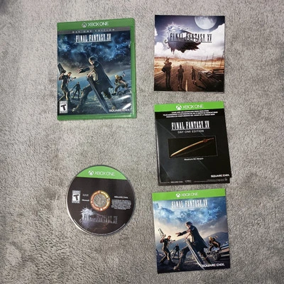Final Fantasy XV 15 Day One Edition Xbox One Complete n Box CIB Manual Near Mint - Image 1 of 4