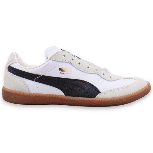 Puma Super Liga OG Retro Sneakers Scarpe da Ginnastica Bianco Suola in Gomma Taglia 8