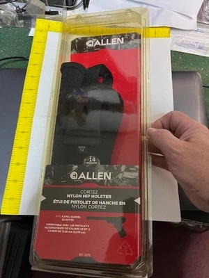 Funda Allen Cortez 14, Derecha, 6.875" 6.78" Barriles .22 Autos, Negra Foto 1 de 4