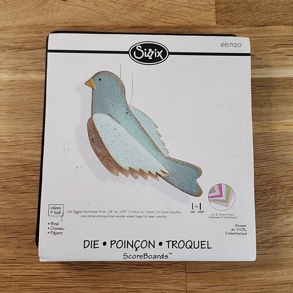 Sizzix BIGZ Vogel 657120 Eileen Rumpf Stanzschablone Scrapbooking Basteln OPEN BOX - Bild 1 von 3