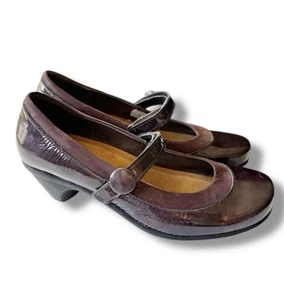 Tacones Naot 'Trendy' Mary Jane para mujer talla 38 EE. UU. 7 ciruela borgoña charol - Imagen 1 de 12