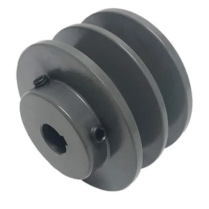 GRAINGER APPROVED 2BK80X1-3/8 V-Belt Pulley,7.75 in Out dia.,Cast Iron 813DK3 - Picture 1 of 1
