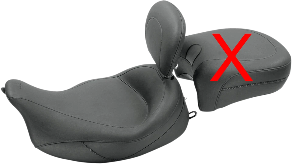 野马复古超级独奏座椅和靠背 08-23 Harley Touring Road King Glide — 第 1/1 张图片