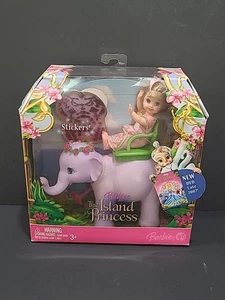 2007 Barbie The Island Princess 4" Shelly KELLY Doll With Elephant Tika NIB - Picture 1 of 5