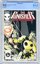 Punisher  #2  CBCS   9.6  NM+   Off white/white pages  8/87  Direct Edition See
