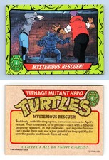 Mysterious Rescuer #4 - Teenage Mutant Hero Turtles 1990 Topps Trading Card