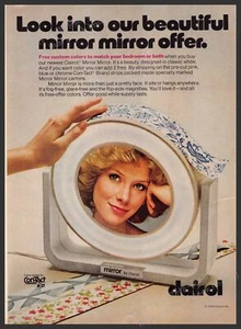 Espejo Clairol Con-tact década de 1970 impreso anuncio 1976 mesa de maquillaje - Imagen 1 de 1