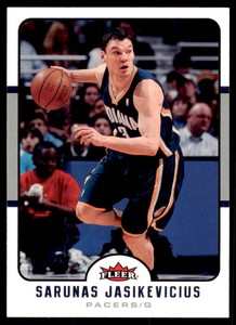 2006-07 Fleer: Sarunas Jasikevicius Indiana Pacers #72
