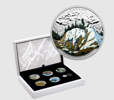 2016 Canada Landscape Illusion $20 1 oz. Fine Silver Coloured 5-Coin Set - Image 1 of 4