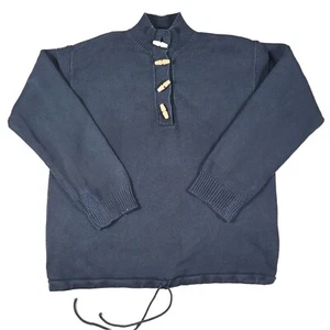 Maglione Ralph Lauren donna XL blu pullover legno toggle casual - Foto 1 di 13