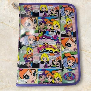 VTG Lisa Frank Fab Friends Comic Zippered Binder Pen Pouch Journal Notebook NOS - Picture 1 of 12
