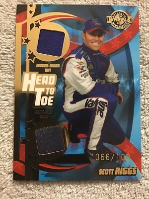 2004 Wheels American SCOTT RIGGS #10 Valvoline Head To Toe Dual Race #/100 - Image 1 of 4